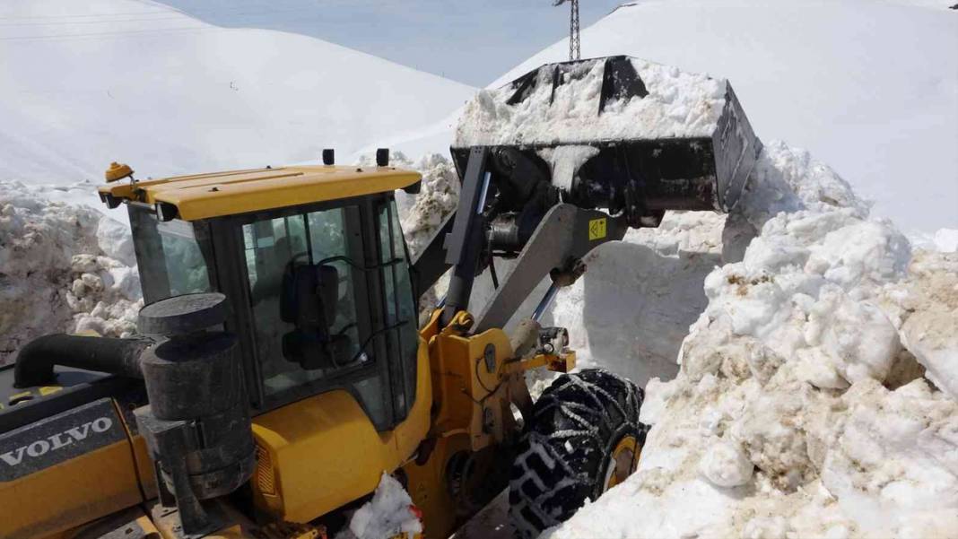 Bitlis'te '6 metrelik' karla amansız mücadele sürüyor: İş makineleri kayboldu 6
